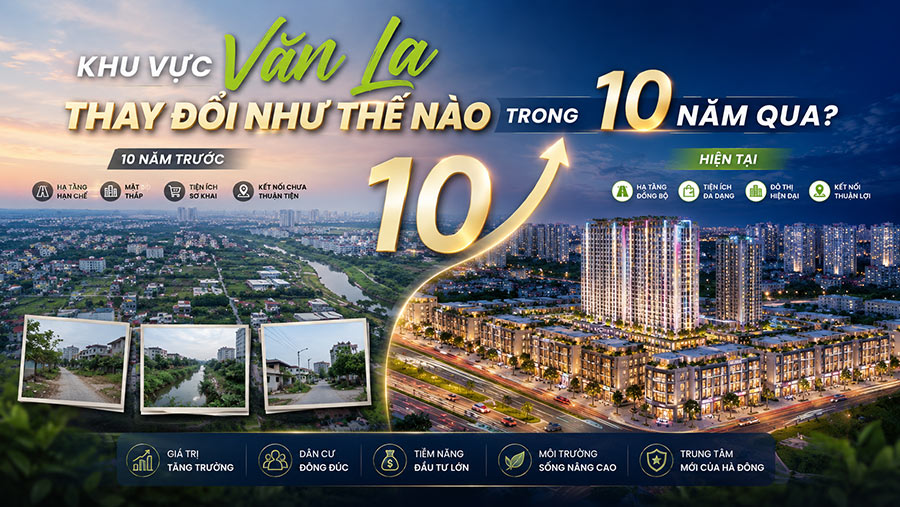 Khu vực Văn La thay đổi như thế nào trong 10 năm qua?