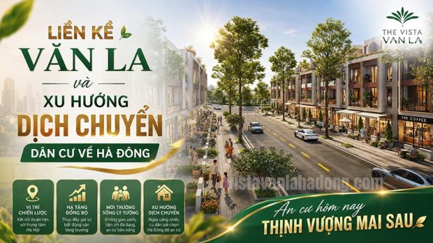 Liền kề Văn La và xu hướng dịch chuyển dân cư về Hà Đông
