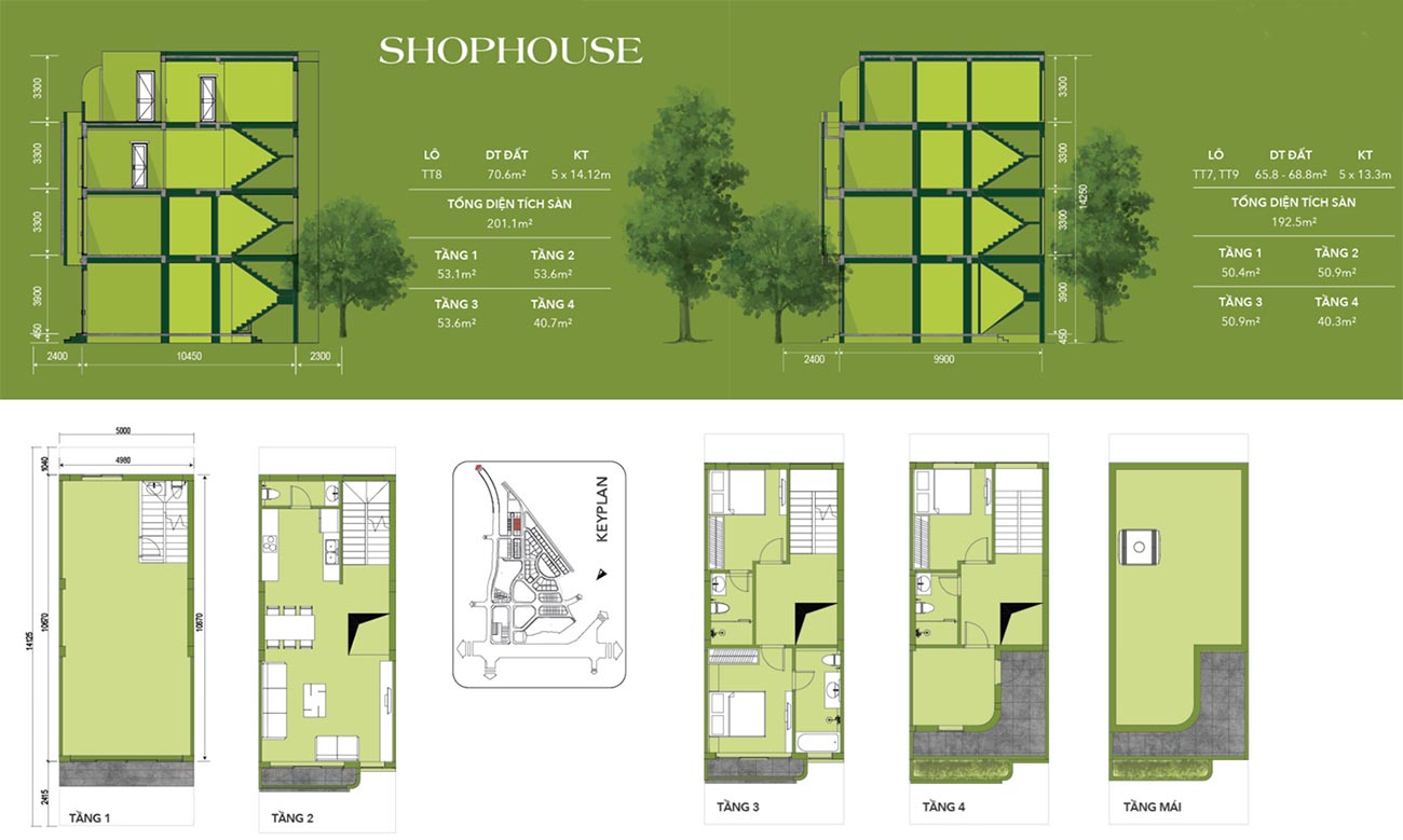 mẫu thiết kế shophouse vista văn la