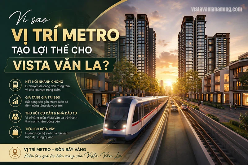 Vì sao vị trí Metro tạo lợi thế cho Vista Văn La?